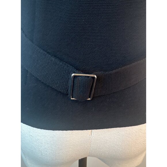 ZARA Black Small Vest With Button Closure Fitted Knit Design - Picture 6 of 14